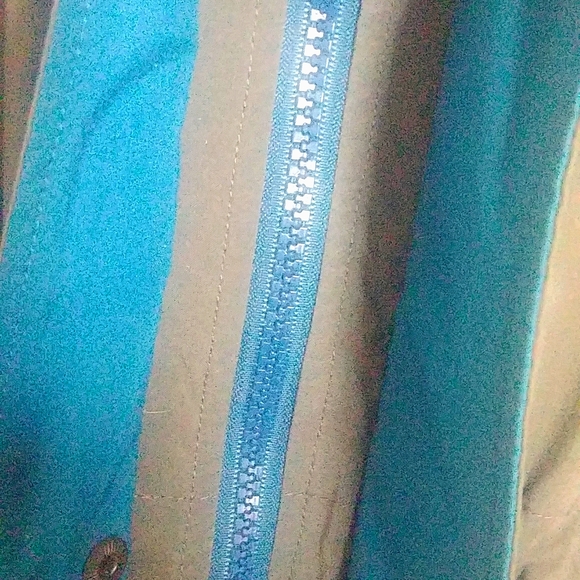 Vintage L.L.Bean Gore-Tek jacket EUC khaki grey and blue - Picture 13 of 15